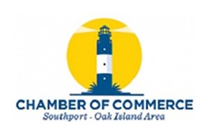 Southport-Oak Island Area Chamber of Commerce lighthouse logo showing JBG Painting’s coastal business connections.