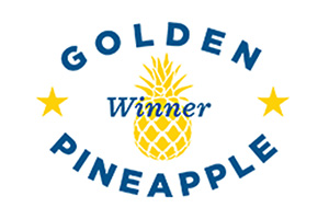 Golden Pineapple Award winner badge showcasing JBG Painting’s excellence and customer satisfaction in coastal North Carolina.