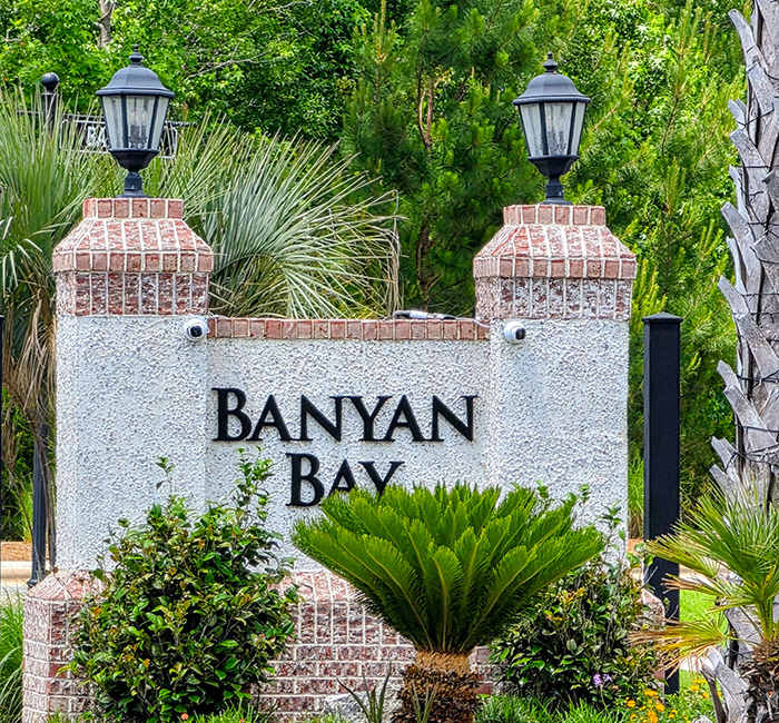 Brunswick Forest Banyan Bay sign